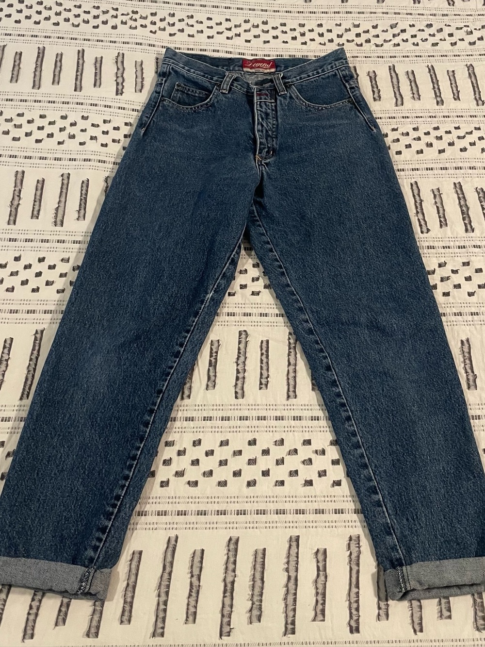 Women’s Vintage Relaxed Jeans - Dark Blue Denim